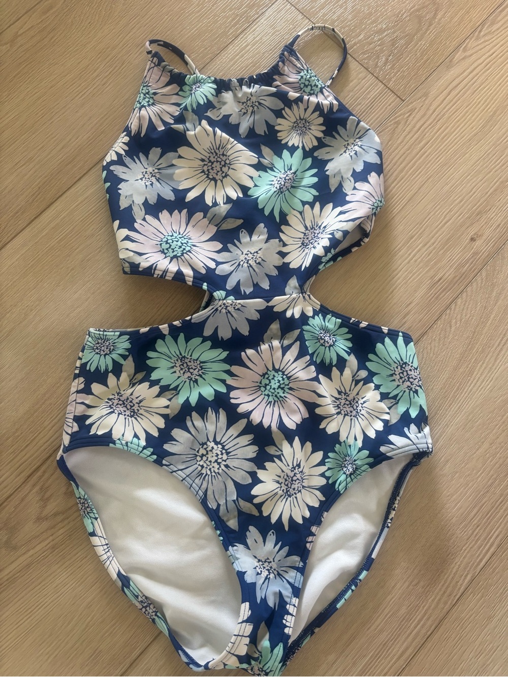 Abercrombie Floral Cutout One-Piece Swimsuit